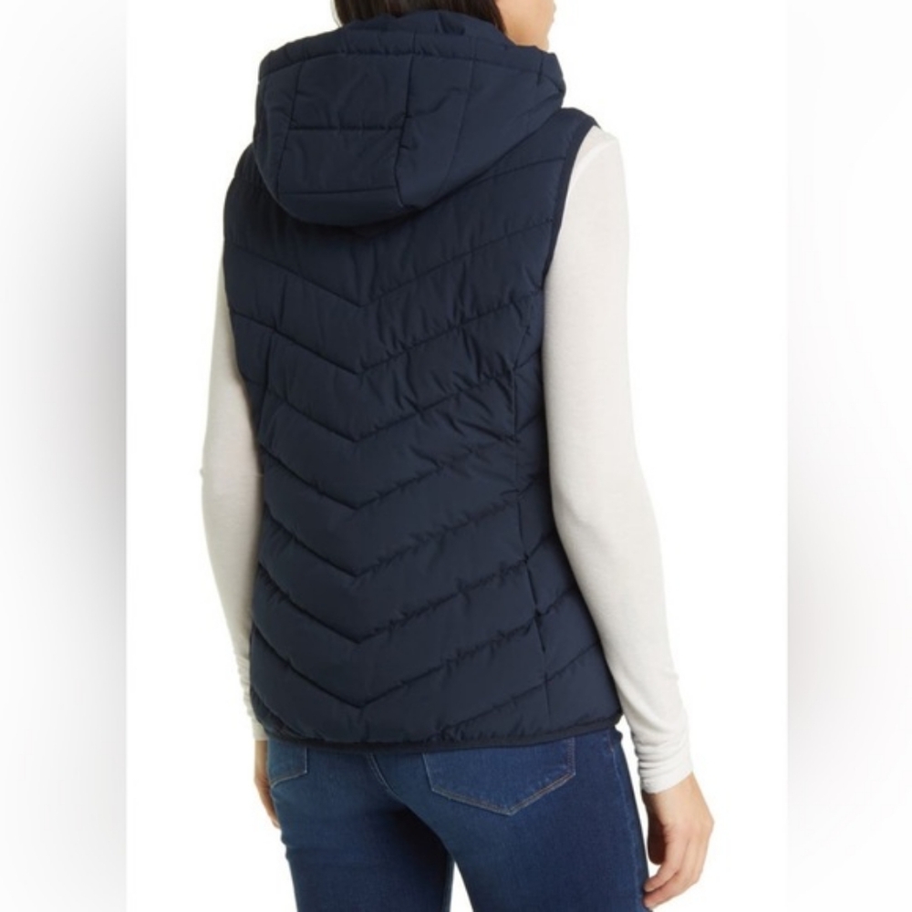 Lauren Ralph Lauren stretch puffer vest class - Women Large. Color: Navy.